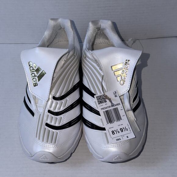 Adidas Unisex PREDATOR MEGARIDE White/Black/Metallic Gold JP7121 Men Size 8.5 main image 4